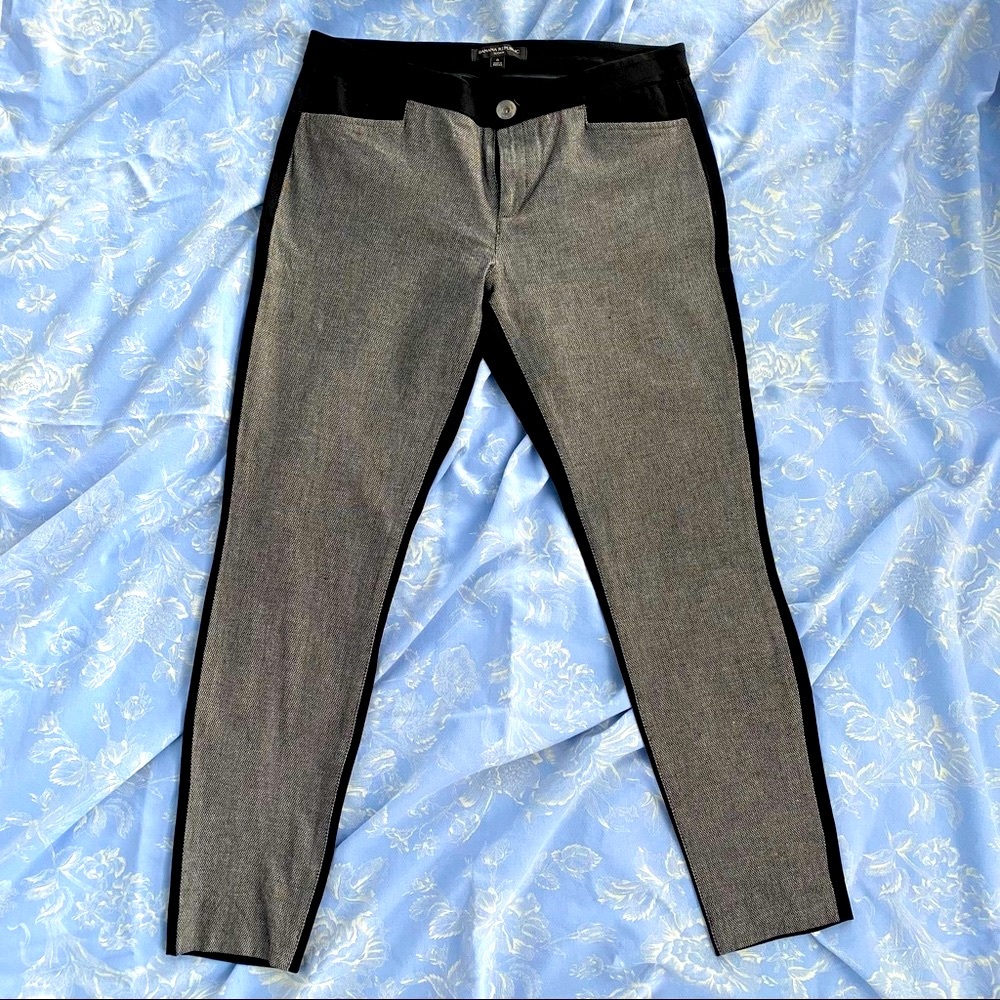 Banana Republic Gray+ Black Sloan Pant